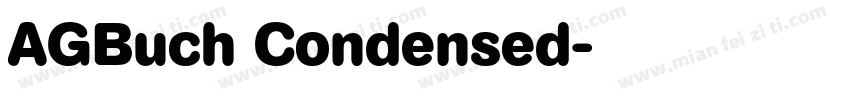 AGBuch Condensed字体转换